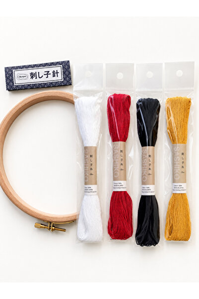 OEM Kit Complet Sashiko Olympus – Ace Sashiko, 4 Fire Broderie Japoneze și Ce...