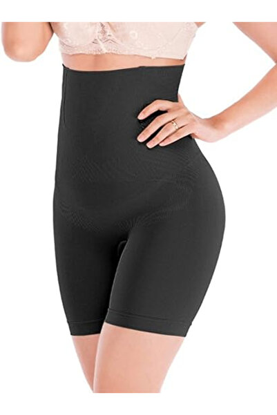 OEM Chilot modelator tip pantaloni scurți damă Bafully, Negru, Talie înaltă, ...