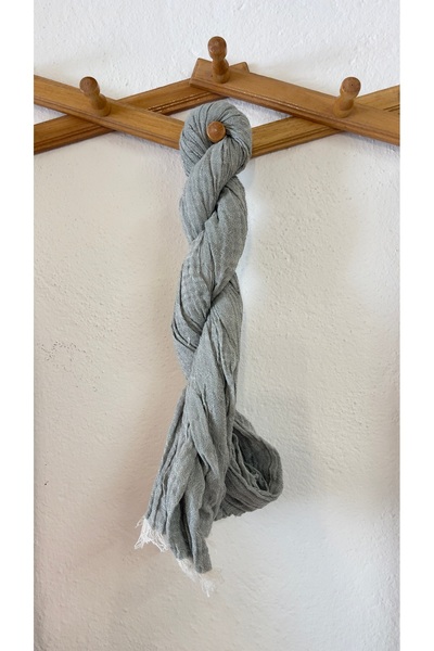 Ersperto Eșarfă bandană șal din in, model Buldan, țesută, 30x170 cm, 1 bucată