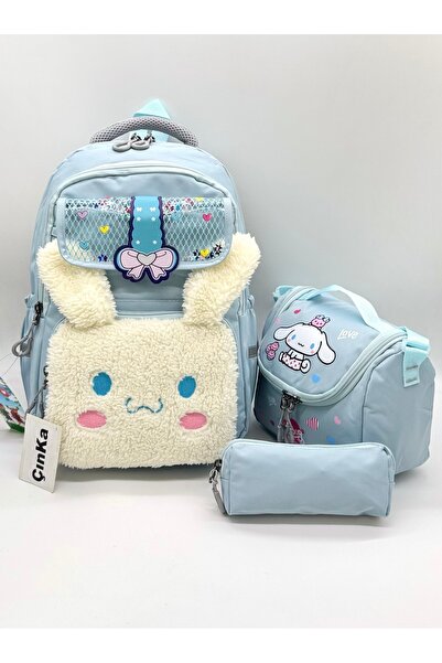 Çınka Bags حقيبة ظهر مدرسية فاخرة للفتيات مع حافظة أقلام وحقيبة غداء حرارية م...