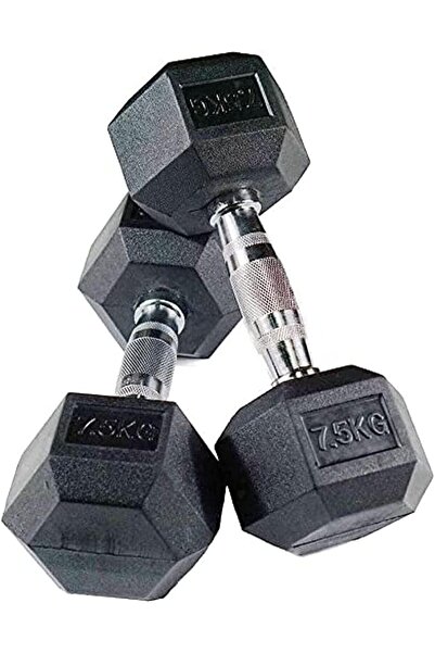 miracle fitness أثقال سداسية الشكل مغطاة بالمطاط - أثقال سداسية الشكل ذات نوا...