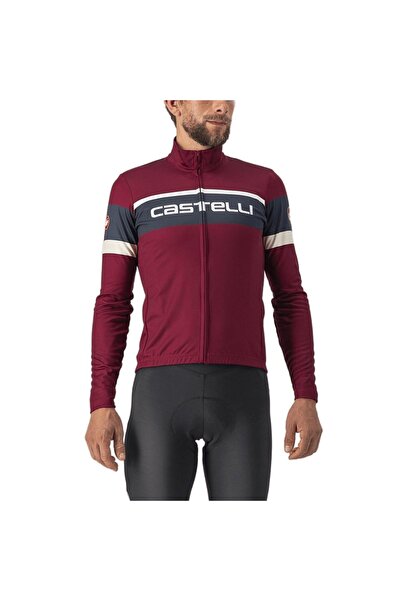 Castelli Tricou de ciclism pentru bărbați Passista-Roșu/Albastru Marin-S