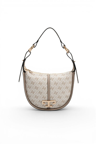 Silver Polo Beige - Sand Monogram Women's Shoulder Bag Sp1270