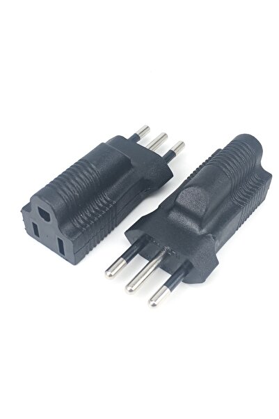 Choice محول طاقة من قابس إيطالي ذكر إلى مقبس أمريكي أنثى Nema 5-15R، محول سفر...