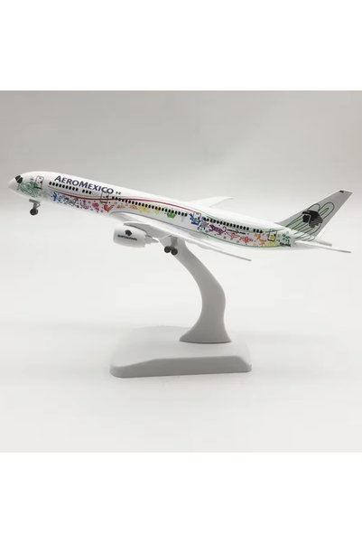 OEM Model de avion Aeromexico Boeing Dreamliner B787, metal, 20 cm, scară 1:250