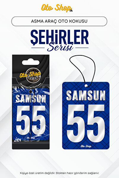 OTOSHOPTR SAMSUN 55 Şehir Kokuları Serisi Oto Araç Kokusu