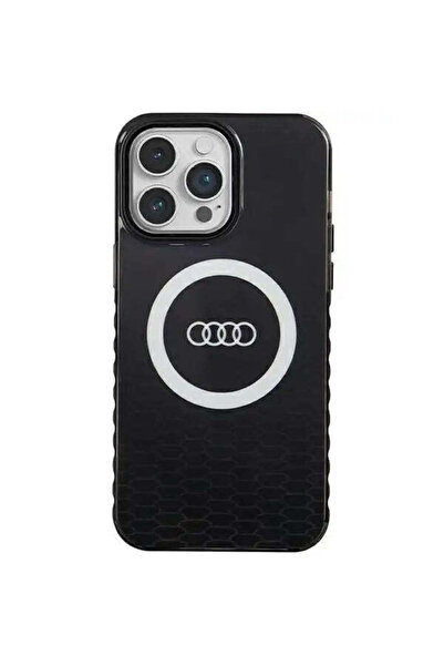 Audi Husă IML Big Logo MagSafe pentru iPhone 14 Pro Max, negru