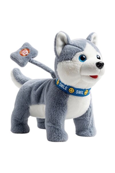 Avaleea Catel Husky De Plus Electric Interactiv Pentru Copii Cu Lesa Si Acces...