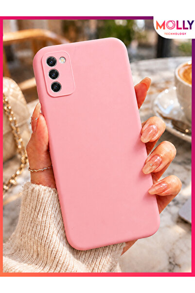 Molly SAMSUNG GALAXY A02s İçin Pamuk Şeker Liquid İçi Kadife Mat Silikon Kılıf