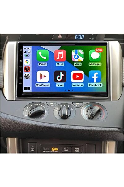 Carplayer شاشة أندرويد لتويوتا إنوفا موديل 2016-2023، 6 جيجابايت رام، 128 جيج...