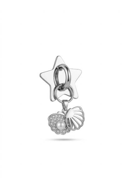 ZARİN JEWELS Deniz Kabuğu Detaylı Altın Kaplama Sallantılı Telefon Charmı