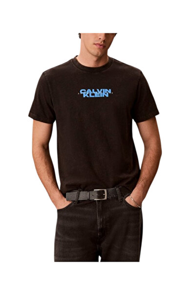 Calvin Klein Ανδρικό T-shirt Μαύρο LV04RG834G-UB1