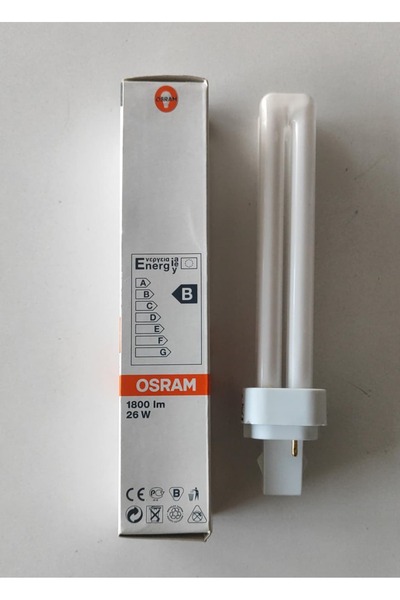 ORSAMTIP Osam Dulux D 26W/840 G24d-3 Cool White (Ilık Beyaz / Doğal Beyaz) Ampul