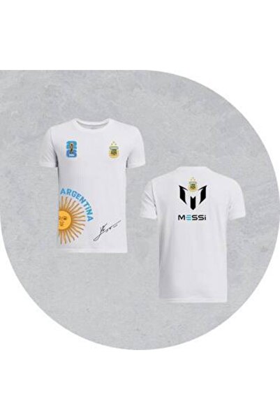 Generic Argentina National Team White Polyester Sports T-Shirt 2
