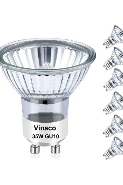 OEM Bec Halogen GU10 35W Set 6 Bucăți Dimmabil Alb Cald 2800K