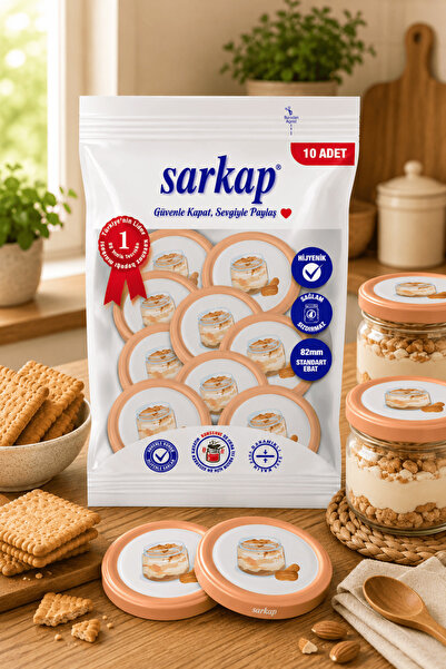 Sarkap Hijyenik Paketli 10'lu 82 mm Kapak - Magnolia Seri - Bisküvi