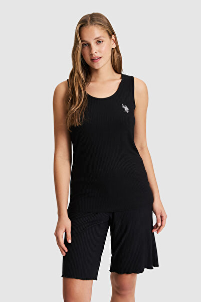 U.S. Polo Assn. Kadın Siyah Pijama Takımı 50327956-VR046
