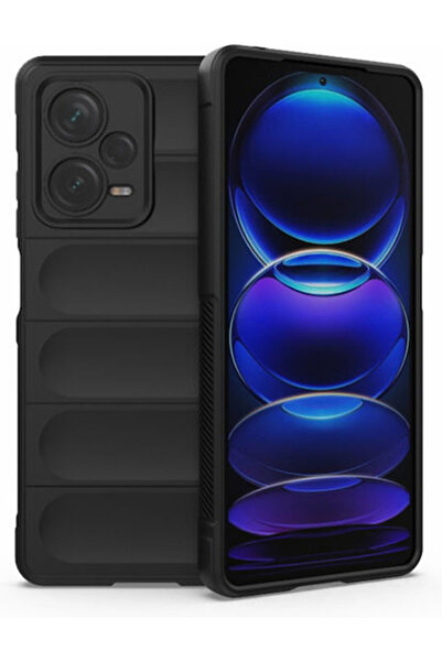 Techsuit Θωρακισμένη Πίσω Θήκη Σιλικόνης Μαύρη (Redmi Note 12 Pro 5G)