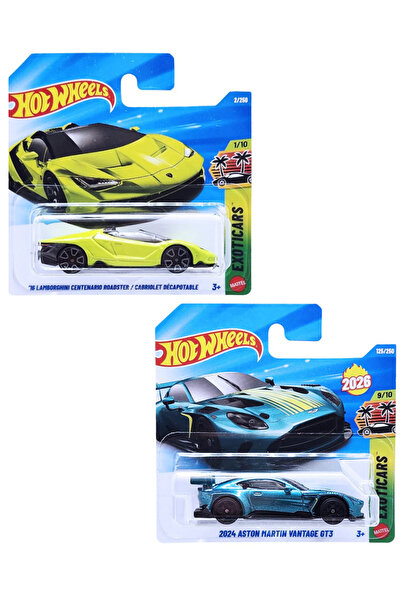 HOT WHEELS 16 Lamborghini Centenario Roadster - 2024 Aston Martin Vantage GT3