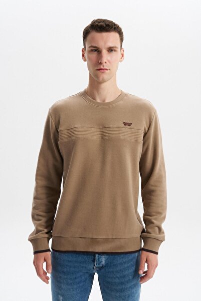 Arma Ar-Ma Men's Crew Neck Sweatshirt Basic Without Print Without Pockets Kni...