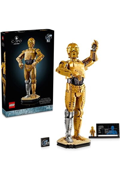 LEGO Star Wars C-3PO Droid Figure Building Set, Collectible Model Kit for Adu...