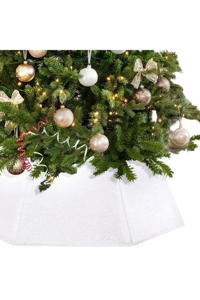 OEM Guler pentru brad Ø 63 cm Husă pentru suportul bradului Albă Decorațiune ...