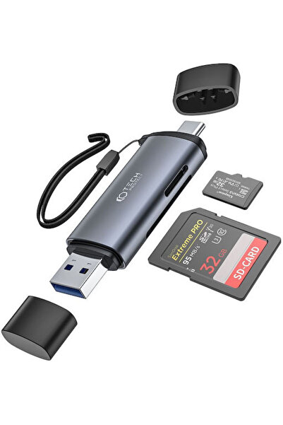 Tech-Protect Αναγνώστης καρτών Ultraboost USB 3.0 Type-C για /S/D/ /m/i/c/r/o...