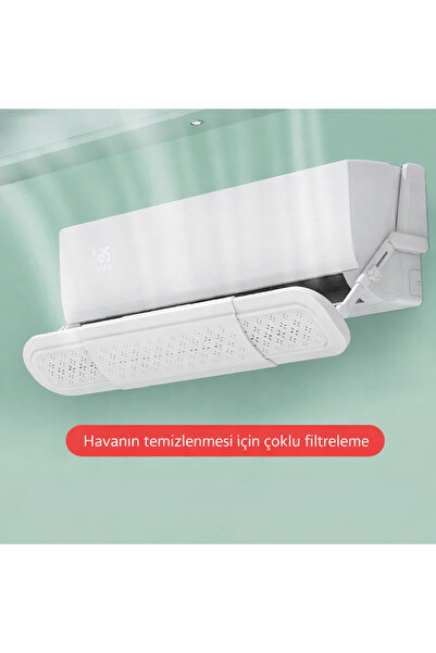 GreaTech Ayarlanabilir Metal Tokalı Klima Aparatı Hava Yönlendirici Aparat De...