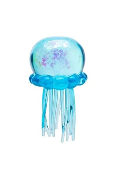 MASHASHOP Jucărie senzorială, Meduză, Squishy, Antistres, Albastru, 8 cm