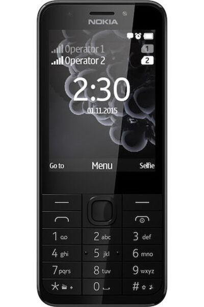Nokia 230 Κινητό Τηλέφωνο Διπλής SIM με Πλήκτρα (ΕΕ) Σκούρο Ασημί