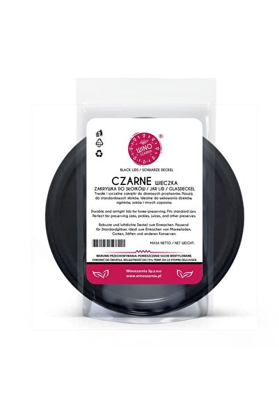 winoszarnia Capace pentru borcane de 82 mm – Negre |   cu 6 brațe |   100 buc...