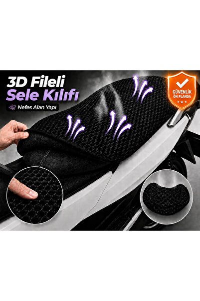 Vi Caro Калъф за седалка за мотоциклет Kymco Sky Town 125, 3D мрежест калъф з...