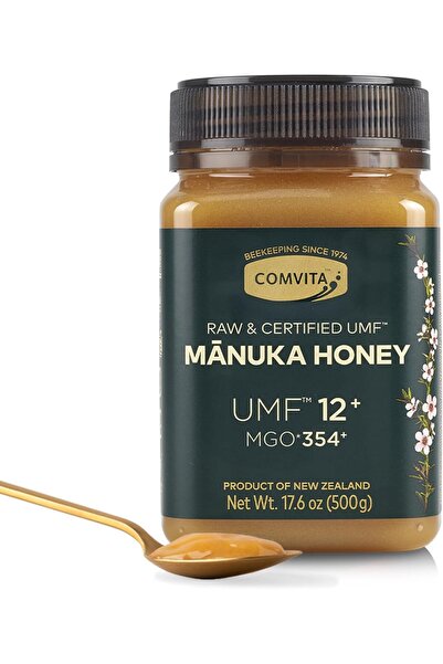 COMVITA عسل مانوكا UMF 12+ (MGO 354+) عسل نيوزيلندي خام، 17.6 أونصة (500 جرام...
