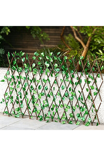 genric FFD Expandable Artificial Leaf Privacy Fence, Retractable Wooden Trell...