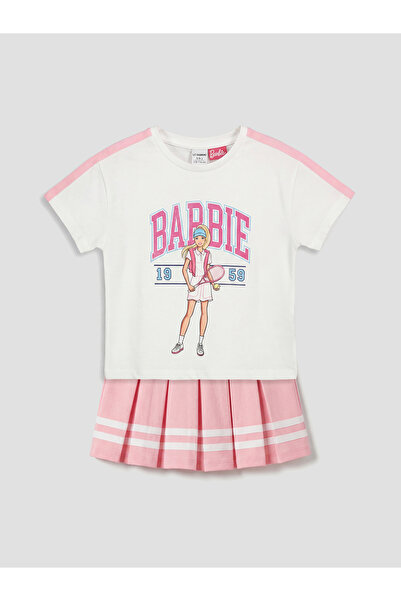 LC Waikiki Set pentru fete cu imprimeu Barbie