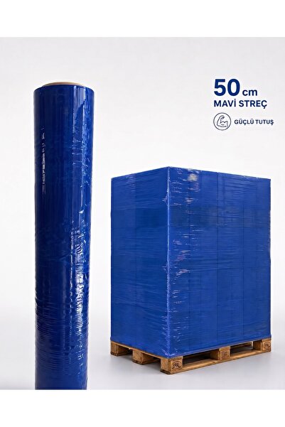 PKR mavi streç 50 cm 200 metre