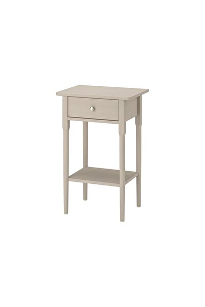 IKEA BLASTASEN Komodin, 50x37x76 cm: Gri-Bej, Ahşap Yapısıyla Şık Depolama
