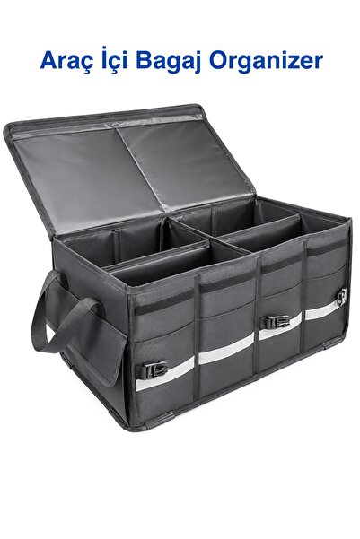 NEMACH Büyük Boy Premium Araç İçi Bagaj Düzenleyici Organizer Çanta 4 Bölmeli...