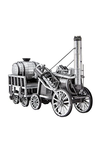 piececool Puzzle 3D, Piececool, Locomotivă rachetă, metal, 175 piese
