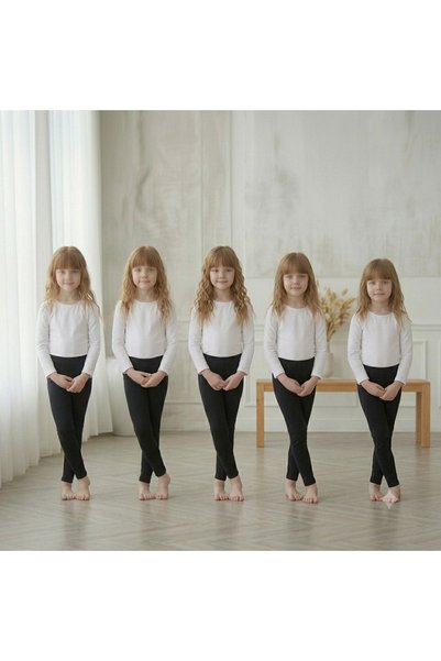 Isıl Termal |   Economical 5-Piece Winter Cotton Lycra Children's Thermal Tights (5 Pcs)