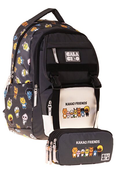 CalaCilo Set rucsac școlar și suport pentru creion Kakao Friends pentru băieț...