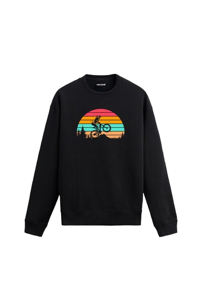 Colermi Retro Bicycle Design Sweatshirt
