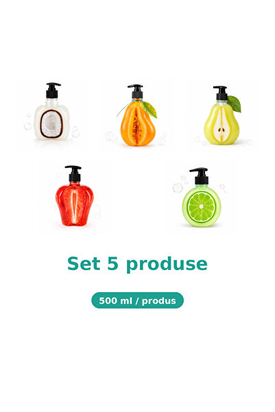 Tasty Set 5 Produse Tasty, Mix Cocos, Pepene Galben, Pere, Capsuni, Lime