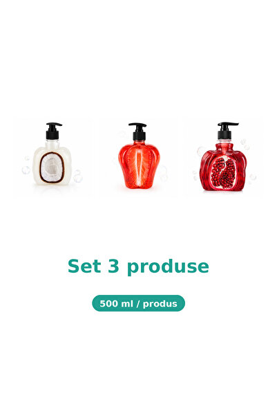 Tasty Set 3 Produse Tasty, Mix Cocos, Capsuni, Rodie