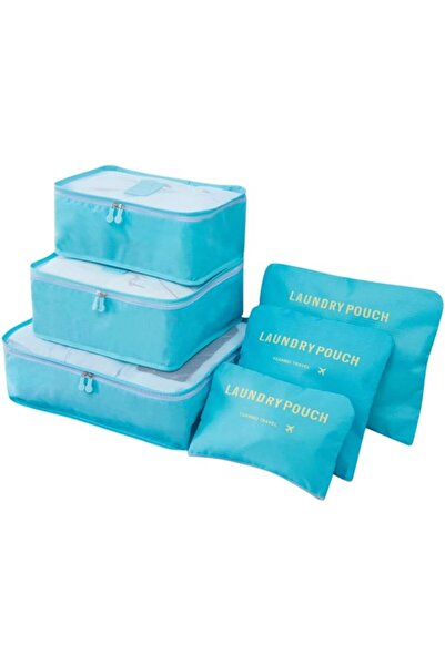 ORVILLA 6Pcs Set Travel Luggage Organizer Packing Cubes Set Storage Bag Water...