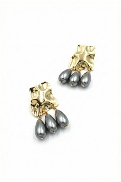 Generic Brand Plate Earrings - Gray