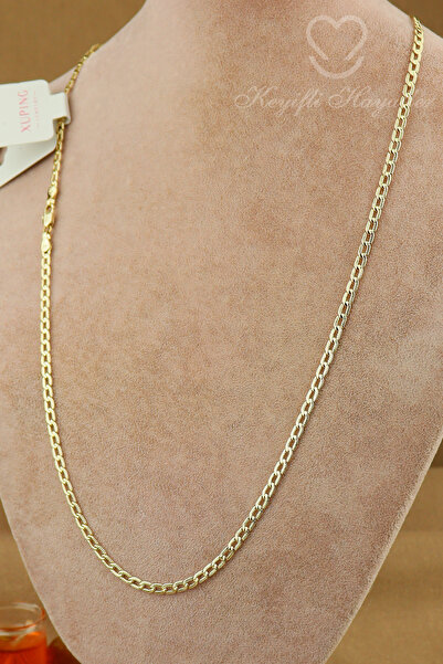 Keyifli Hayaller Xuping Kolye - Vip Xuping 3mm Halka Zincir 14K Gold 60 cm Şı...