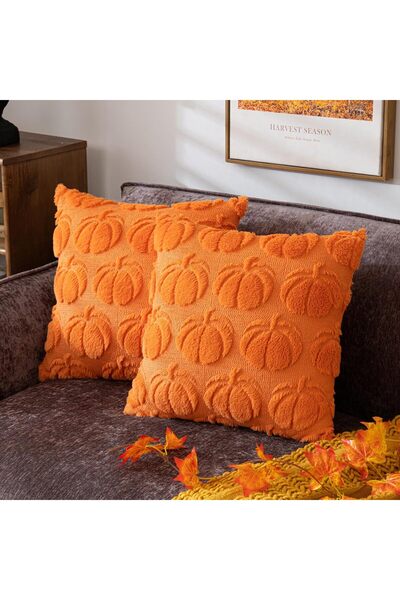 Arabest 2-Pack Pumpkin Fall Decorative Throw Pillow Covers,18"x18" Orange Sof...