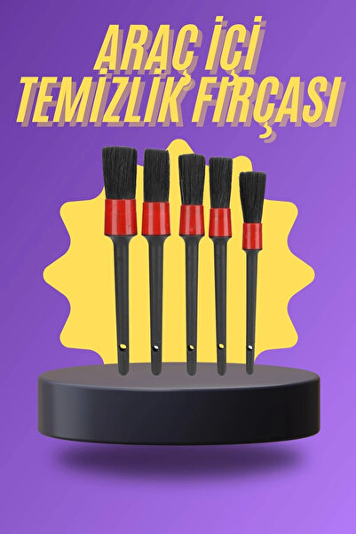 ARMÜZ 5 Piece Car Interior Cleaning Brush Car Interior and Exterior Cleaning ...