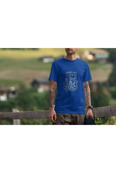 iLovePrints Commit Your Work to the Lord Tshirt